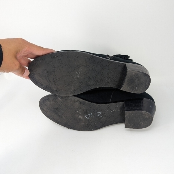 Vionic Serena Black Suede Ankle Boots Orthaheel Booties Wms Sz 10‎ - Picture 3 of 9